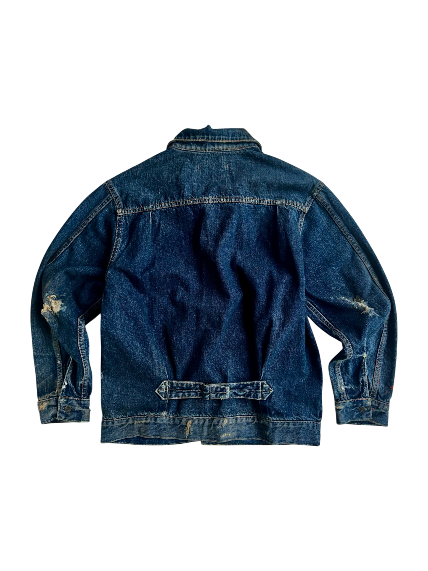 BLOUSON À PLIS EN JEAN